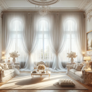 Tenda italiana in georgette leggerissima
