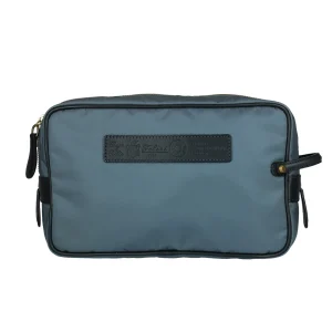 Aaron Felisi beauty realizzato in nylon tecnico colore aviazione con finiture in pelle di vacchetta colore blu