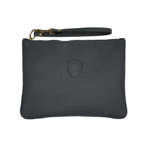 Hope Felisi busta con manico in morbida pelle di vitello colore verde militare con finiture in pelle di vacchetta colore naturale