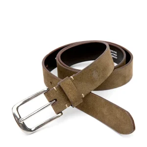 Ashley Felisi cintura uomo in pelle scamosciata anticata antilope