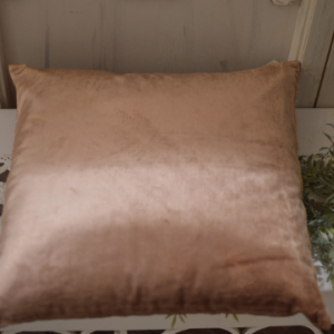 Cuscino velluto bronzo avorio