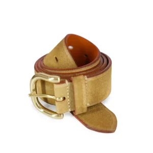 Mia cintura donna di Felisi in pelle scamosciata anticata colore beige