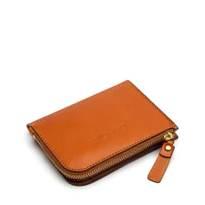 Norm Felisi portafoglio uomo in pelle di vacchetta chiaro con zip