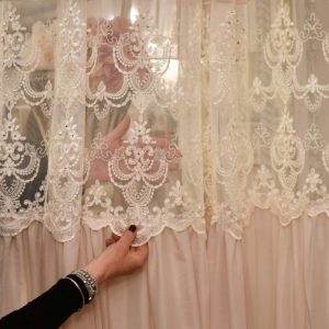 Tenda Leggera in georgette rosa antico pallido “Grace”