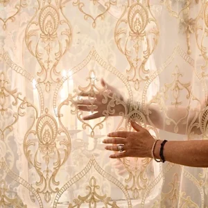 Tenda in tulle shabbychic decoro “le Volute”