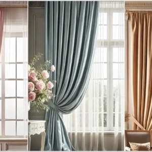 Tenda lusso di raso in seta oro /azzurro /rosa antico Made in Italy