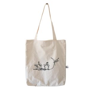 Shopper in cotone ricamato a mano Tate – Fenicottero